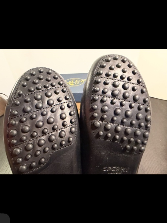 Sperry Gold Cup Meridian Leather Driving Loafers Black Mens 7.5M main image 13